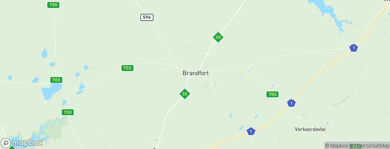 Brandfort, South Africa Map