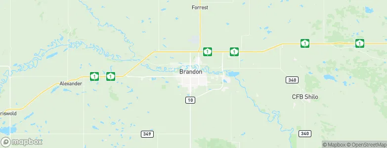 Brandon, Canada Map