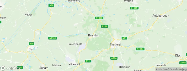 Brandon, United Kingdom Map