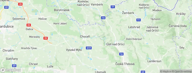 Brandýs nad Orlicí, Czechia Map