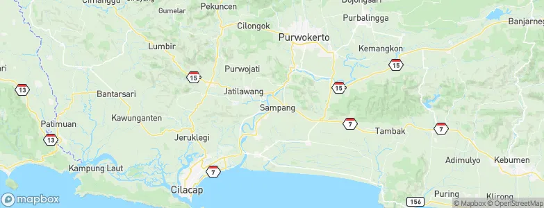 Brani, Indonesia Map