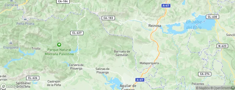 Brañosera, Spain Map