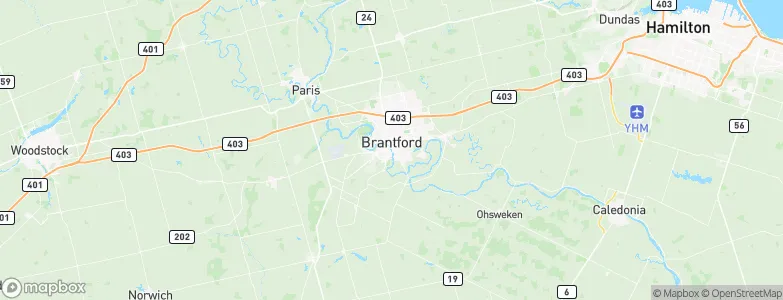 Brantford, Canada Map