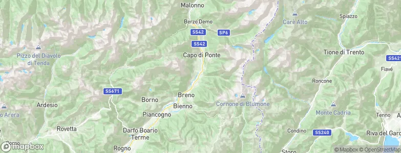 Braone, Italy Map