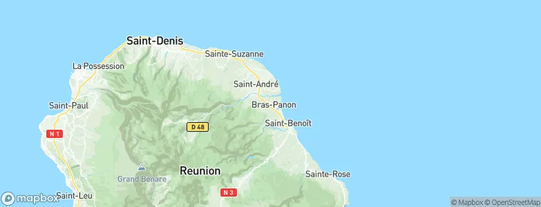 Bras-Panon, Réunion Map