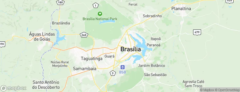 Brasília, Brazil Map