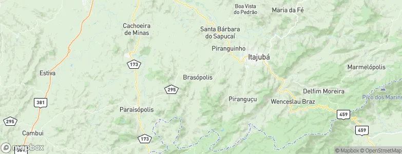 Brasópolis, Brazil Map