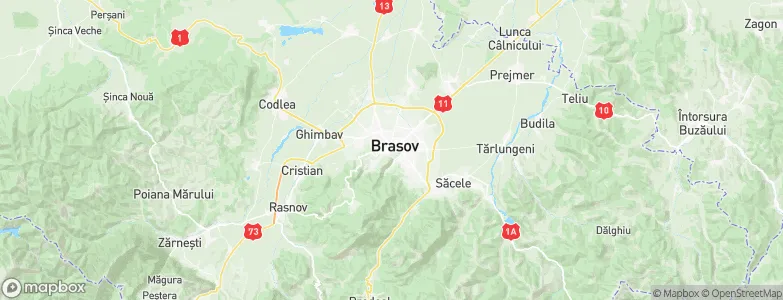 Brasov, Romania Map