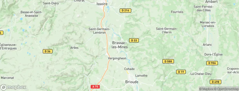 Brassac-les-Mines, France Map