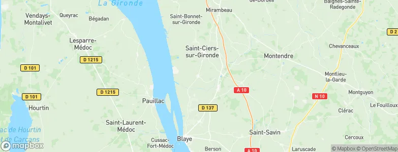 Braud-et-Saint-Louis, France Map