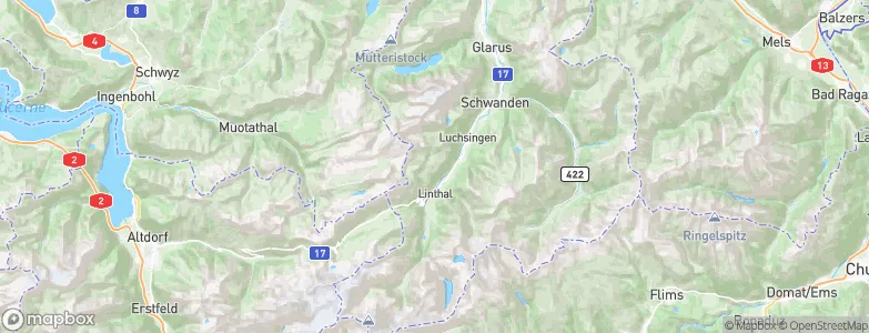 Braunwald, Switzerland Map