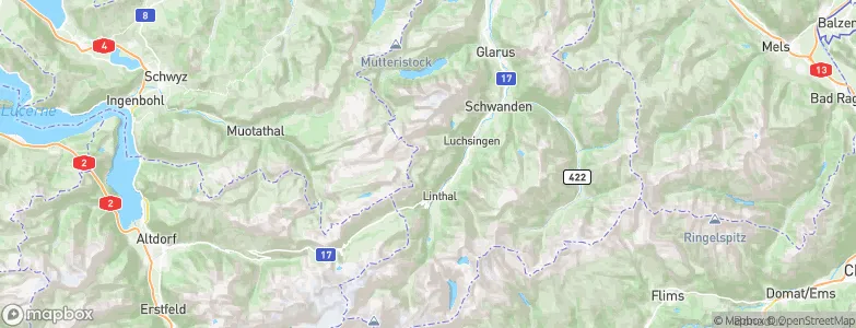 Braunwald, Switzerland Map