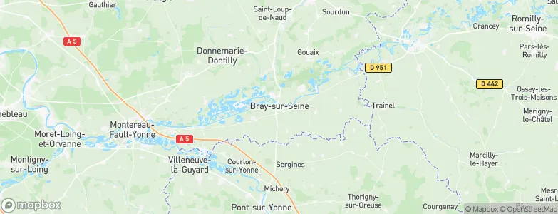 Bray-sur-Seine, France Map