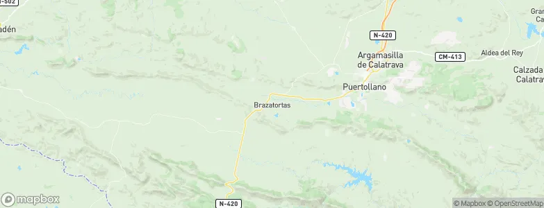 Brazatortas, Spain Map