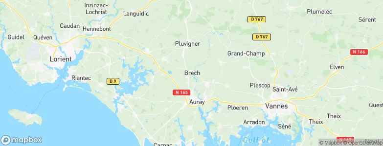 Brech, France Map
