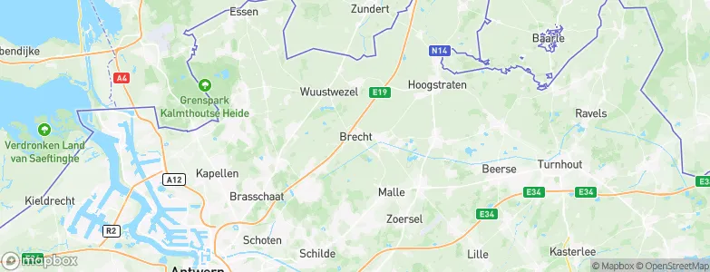 Brecht, Belgium Map