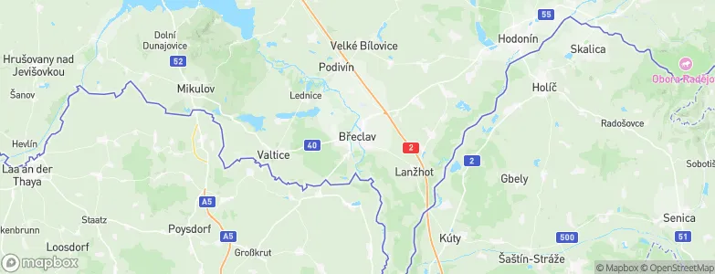 Břeclav, Czechia Map