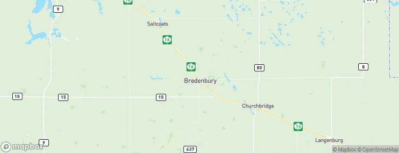 Bredenbury, Canada Map