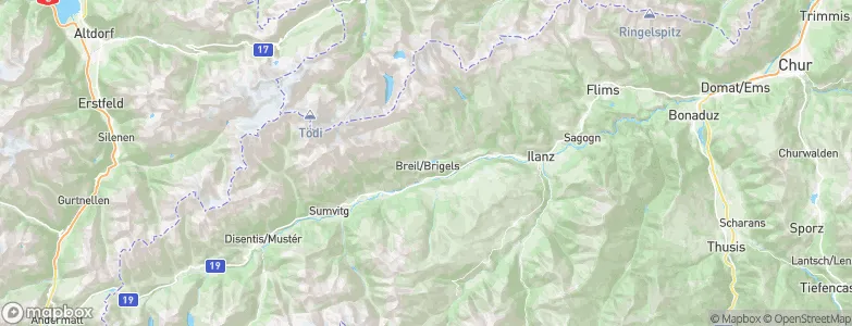 Breíl, Switzerland Map