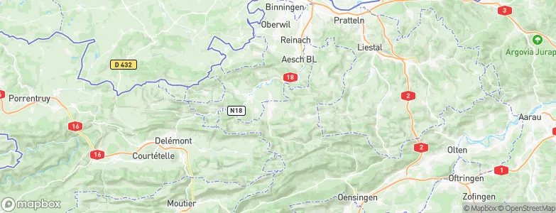 Breitenbach, Switzerland Map