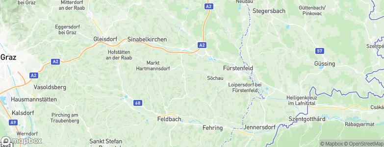 Breitenfeld an der Rittschein, Austria Map