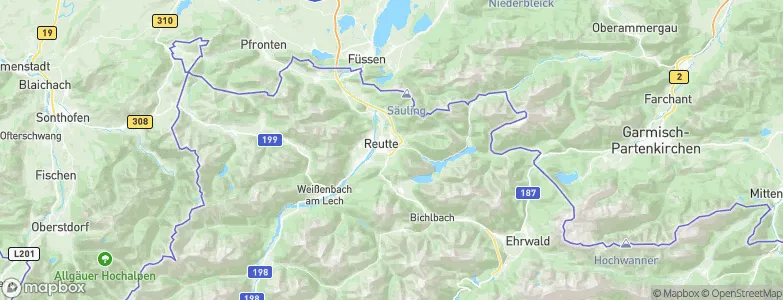 Breitenwang, Austria Map