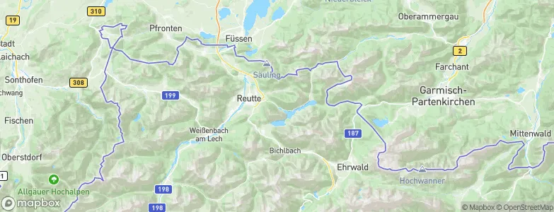 Breitenwang, Austria Map