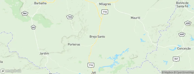 Brejo Santo, Brazil Map