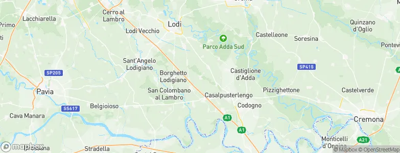 Brembio, Italy Map