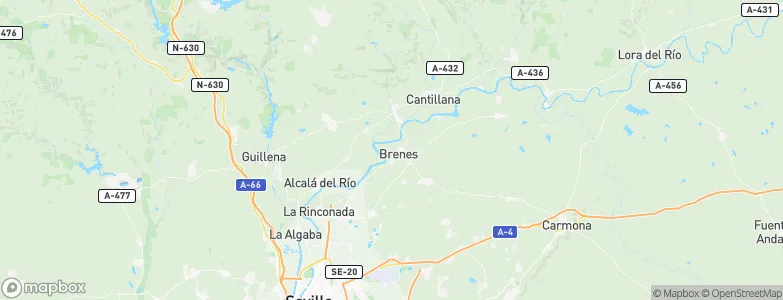 Brenes, Spain Map