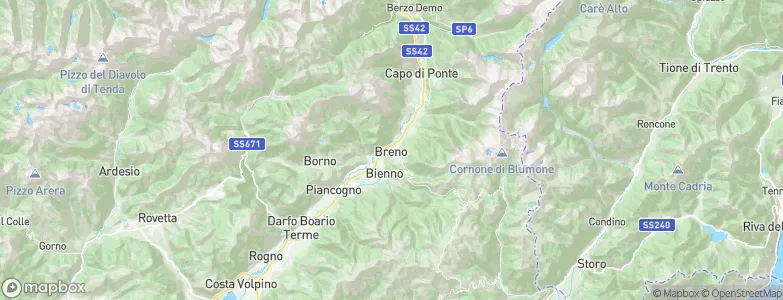 Breno, Italy Map