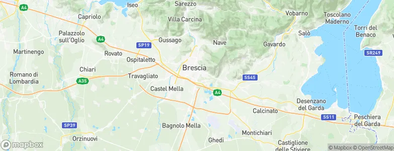Brescia, Italy Map