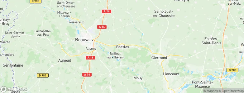 Bresles, France Map