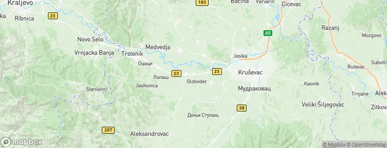 Bresno Polje, Serbia Map