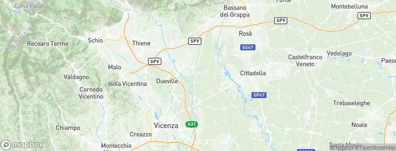 Bressanvido, Italy Map