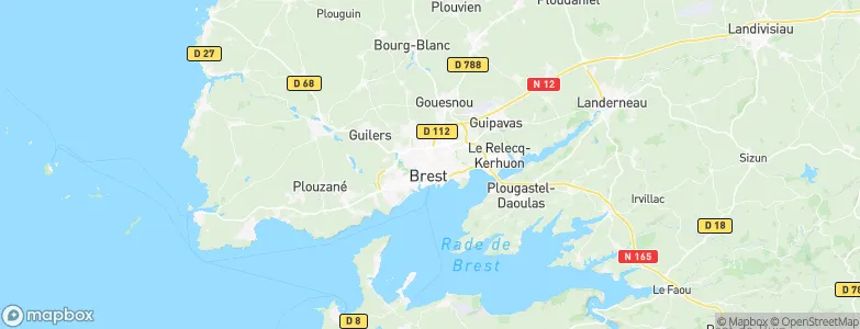 Brest, France Map
