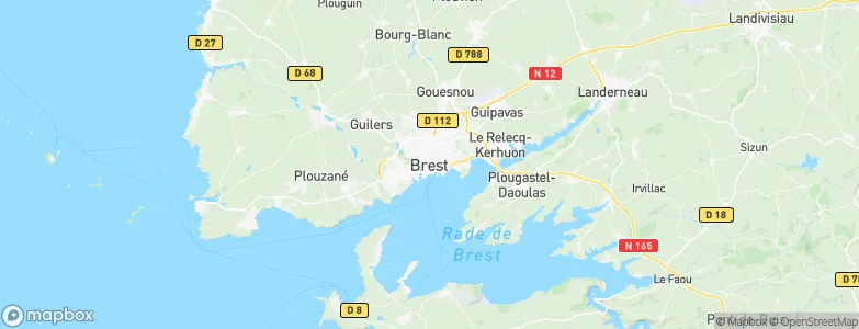 Brest, France Map