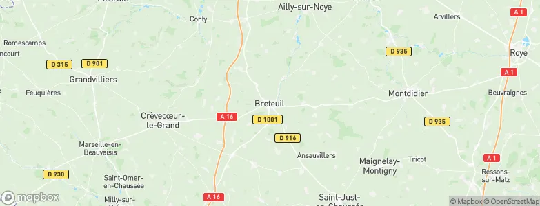 Breteuil, France Map