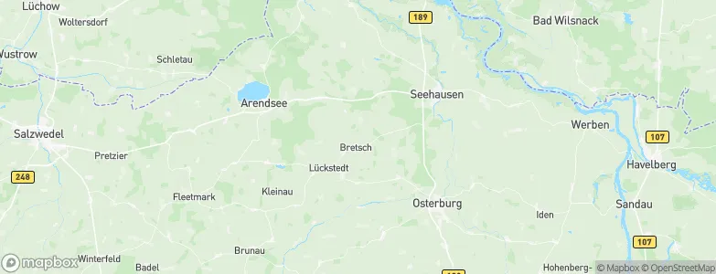 Bretsch, Germany Map