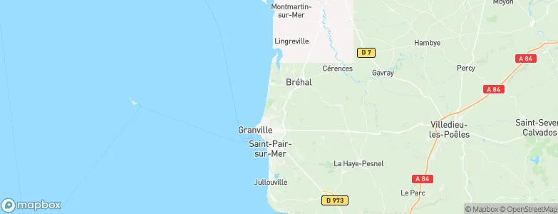 Bréville-sur-Mer, France Map