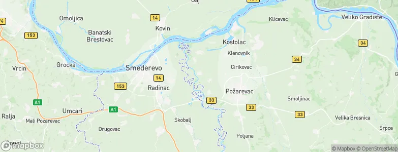 Brežane, Serbia Map