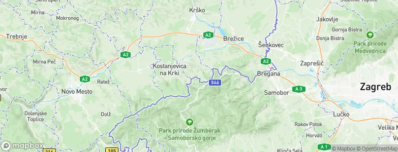 Brezje v Podbočju, Slovenia Map