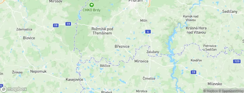 Březnice, Czechia Map