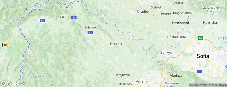 Breznik, Bulgaria Map