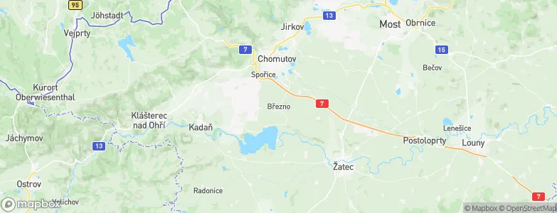 Březno, Czechia Map