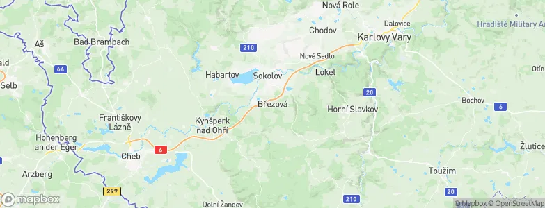 Březová, Czechia Map
