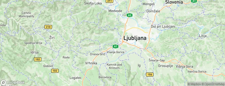 Brezovica pri Ljubljani, Slovenia Map