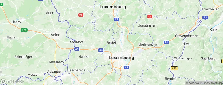 Bridel, Luxembourg Map