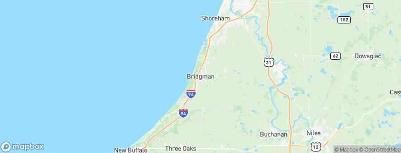 Bridgman, United States Map
