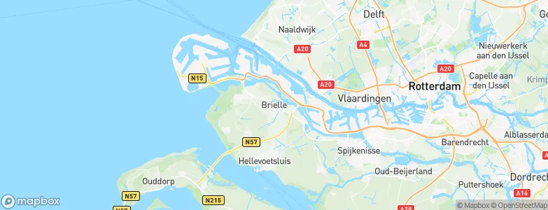 Brielle, Netherlands Map